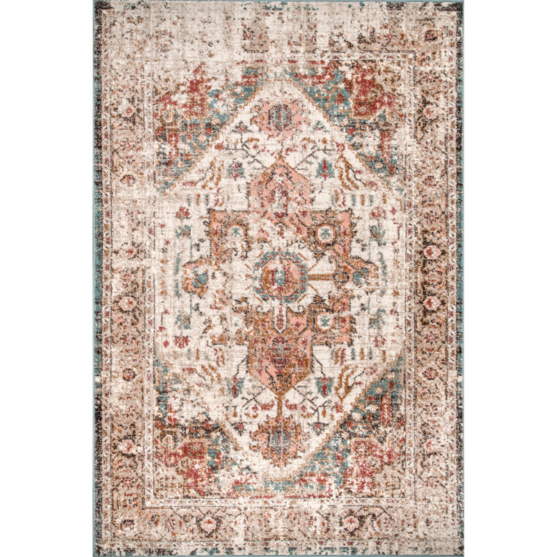 Oriental Area Rug, Rectangle 61 x 91cm