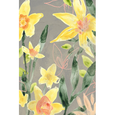 Narcissus Fresco II by June Erica Vess - Painting