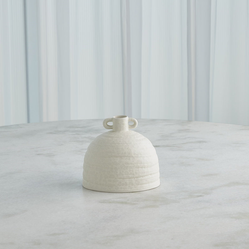 Sahara Handmade Ceramic Table Vase, 7.25" H x 8" W x 6" D