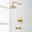 Vassor Pressure Balance Tub and Shower System - Brushed Gold-227409223