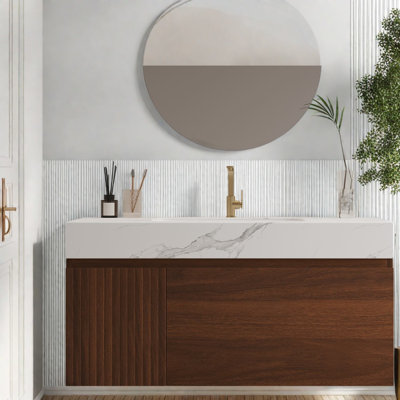 Meuble-lavabo moderne (doit inclure le meuble-lavabo et le lavabo) pour les maisons compactes