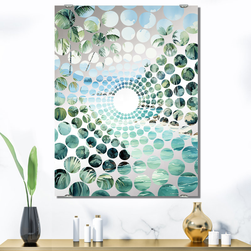 Vartan - Miroir mural bord de mer tropical MIR133018, 40 po x 30 po