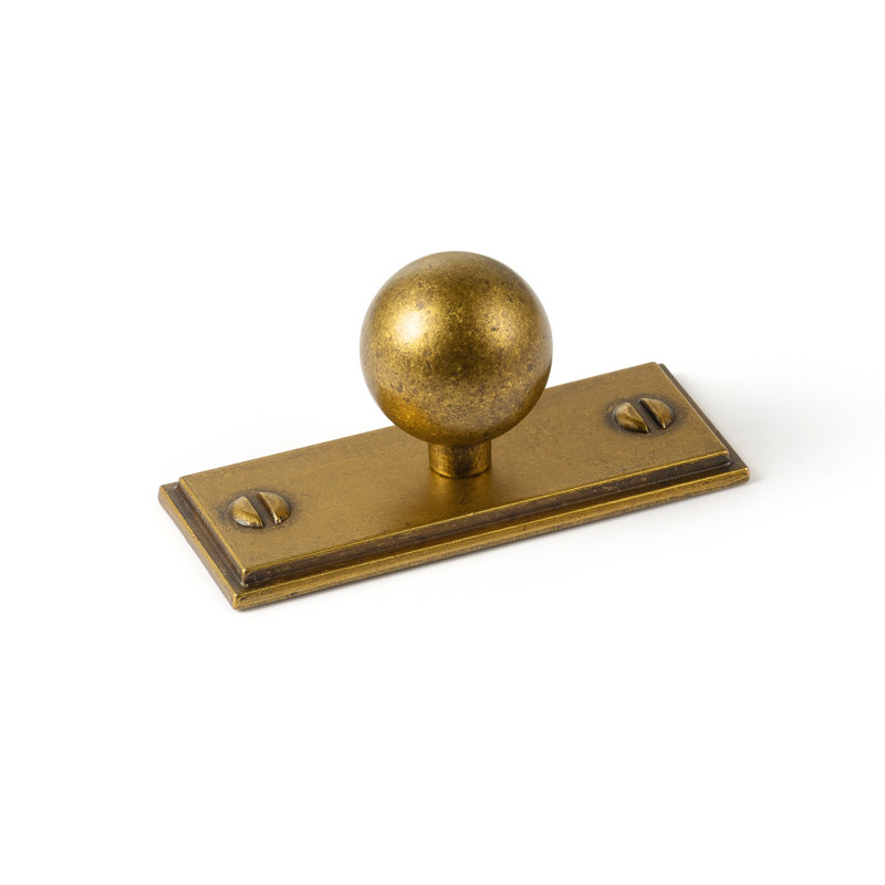 Poignée ronde de 0,95 po de diamètre, Laiton antique