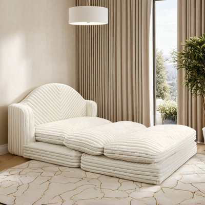 Foldable Faux Rabbit Fur Sofa Bed,Couch