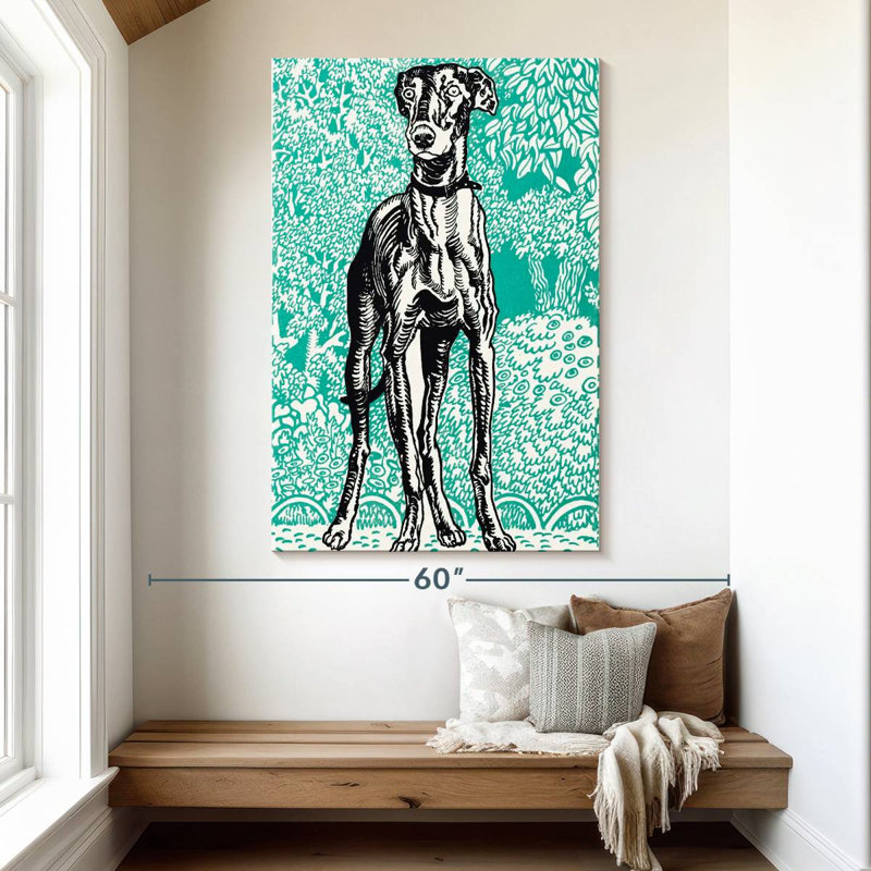 Brampt Greyhound I, 51" H x 34" W