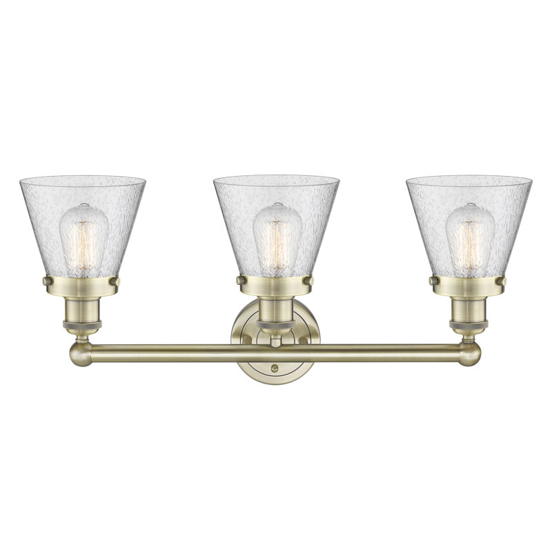 Annamary 3 - Light Dimmable Vanity Light, Seedy, Antique Brass