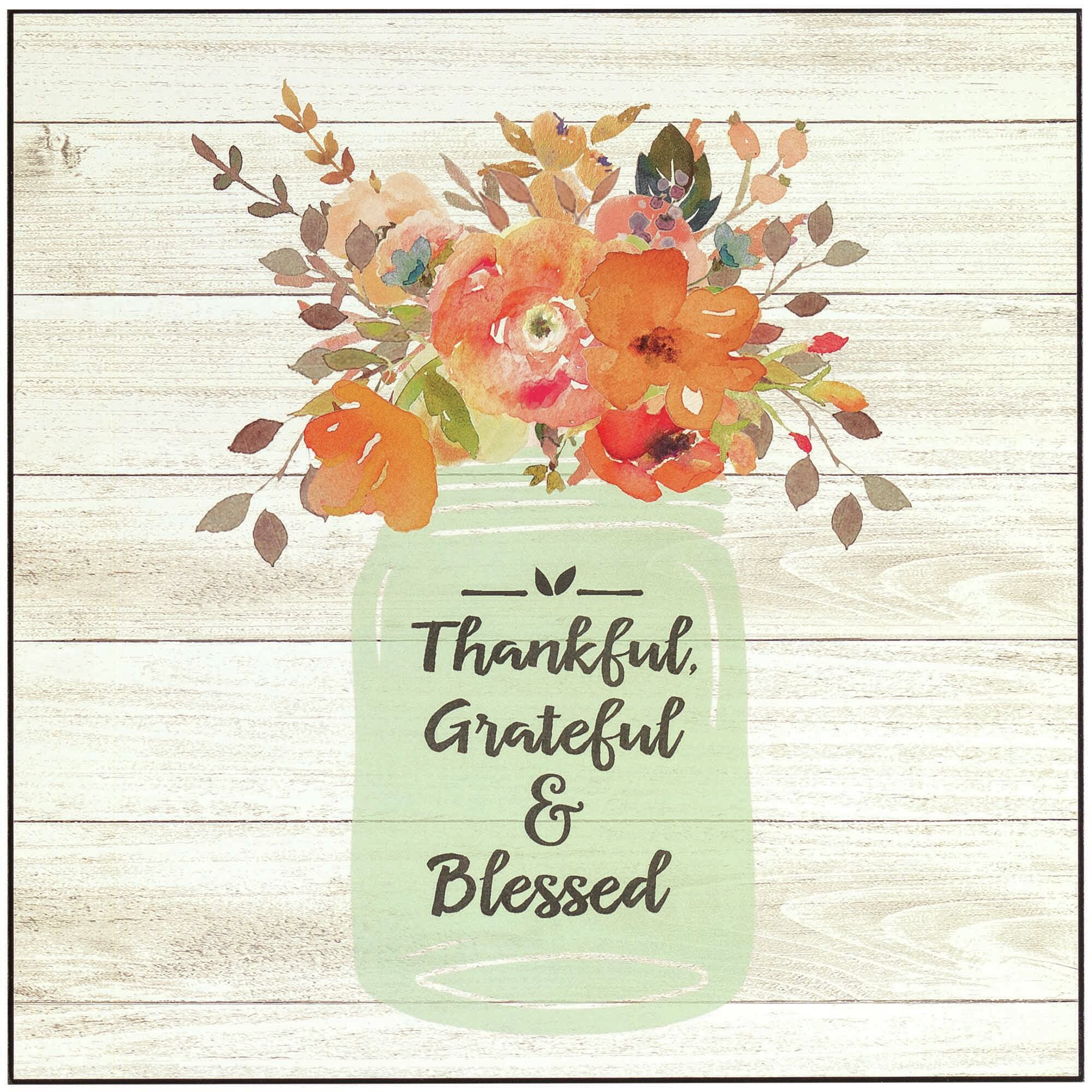 Rosalind Wheeler Thankful, Grateful | Print On & MDF Wayfair Blessed
