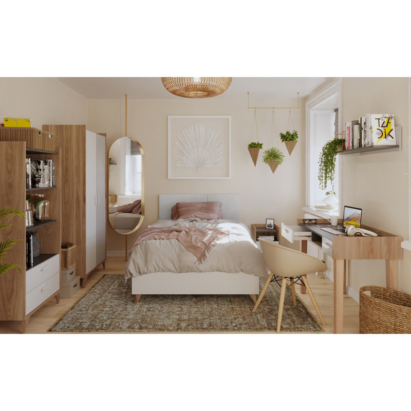 Tabiona 2 Door Manufactured Wood Wardrobe