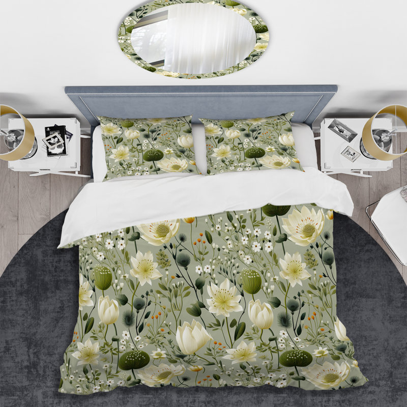 Literie de jardin Earthy Zen, Housse de couette pour très grand lit et 2 très