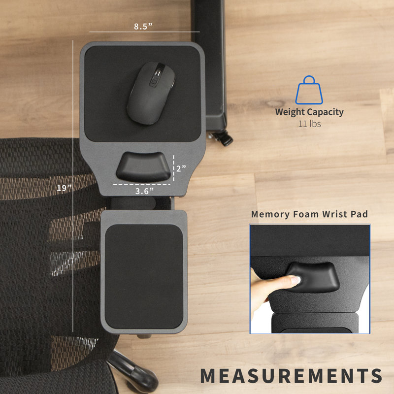 Wooden Arm Rest and Mouse Pad