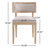 Umbria Fully Assembled Upholstered Dining Chair