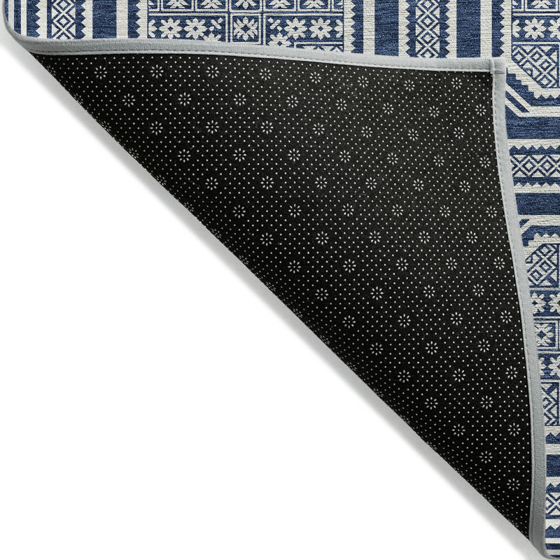 Tapis intérieur / extérieur bleu Maruna , 3 pi x 5 pi