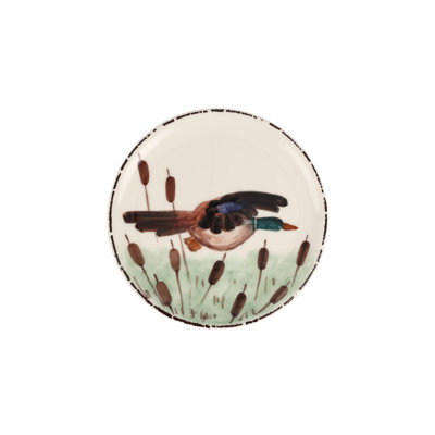 Wildlife Handmade Terra Bianca Appetizer Plate