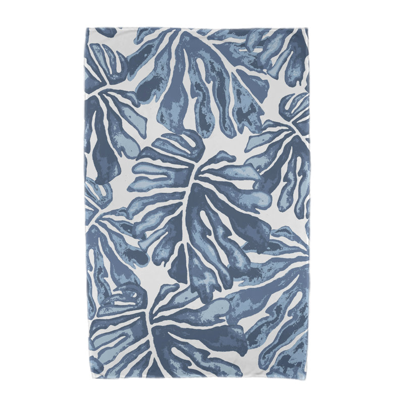 Serviette de plage en microfibre Elbert, Bleu