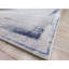 Tapis bleu abstrait en polyester tissé à la machine-2055146591