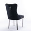 Chaise en velours moelleux avec garniture cloutée-1597252111-1597252099