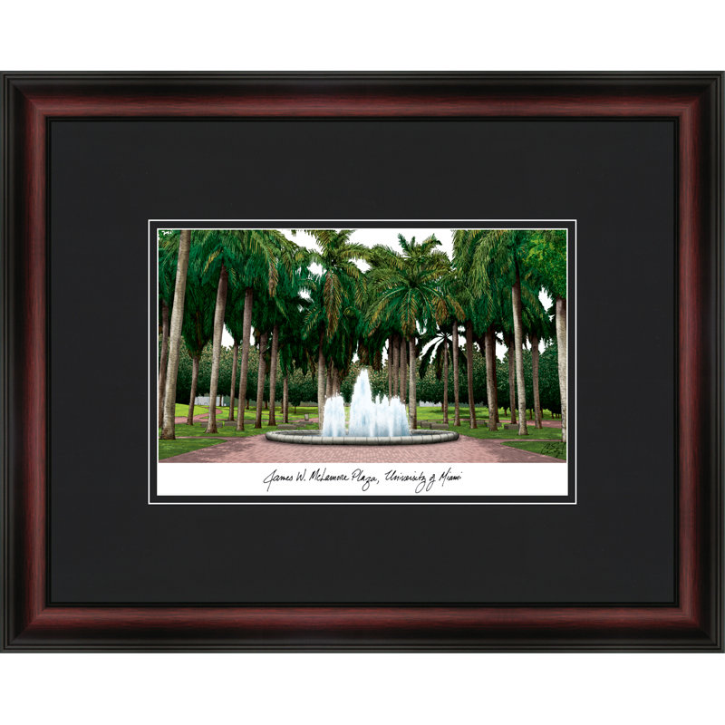 « academy academic », reproduction de photo encadrée NCAA, Hurricanes de Miami
