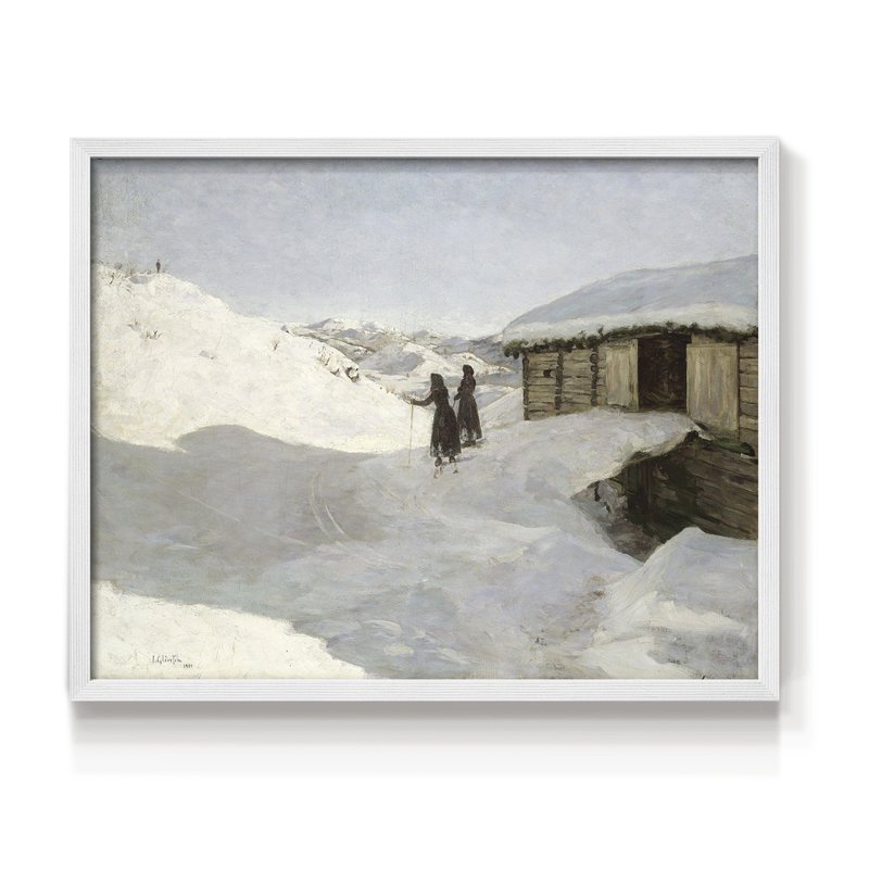 Paysages rétro-CCXII - reproduction encadrée, H 8 po x l 10 po, Blanc