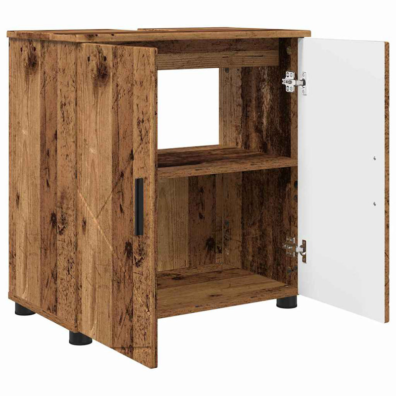 Bathroom Storage Furniture Set, Old Wood