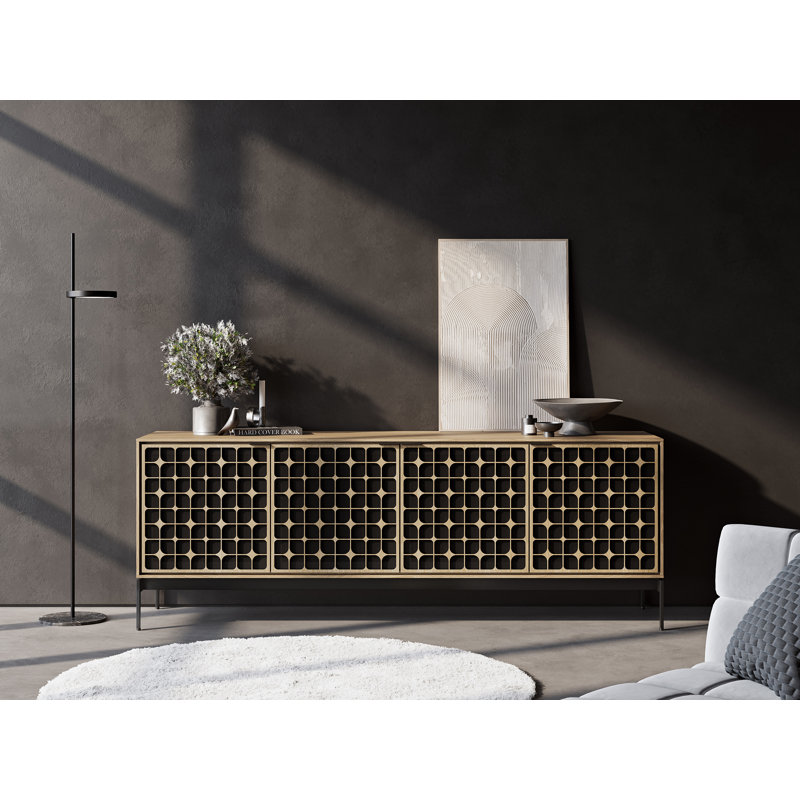 Elements - Cabinet with Console Base - Constellation Door, Washed Oak