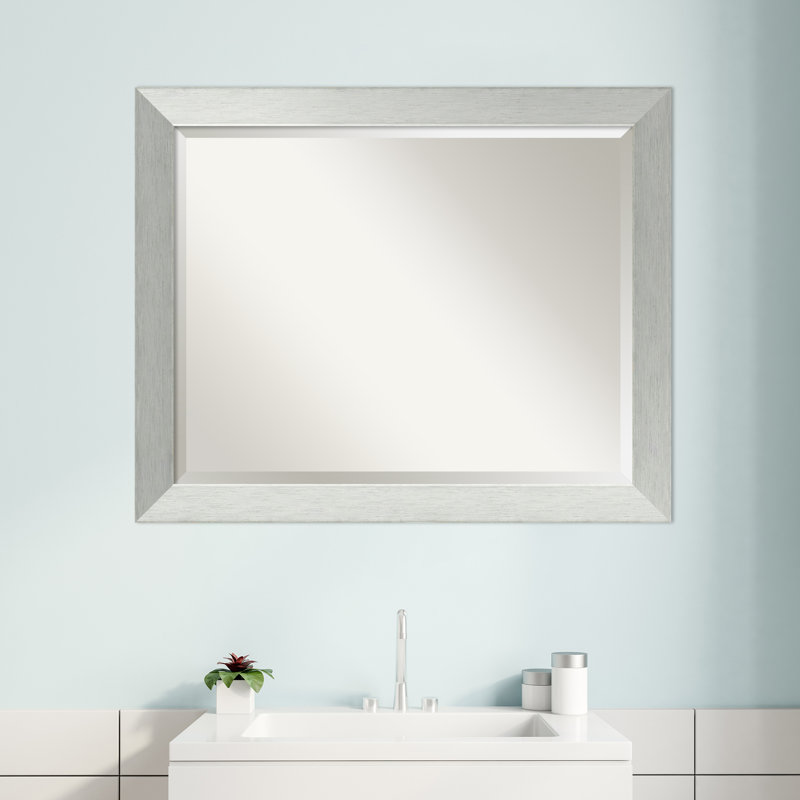 Moderm et miroir contemporain, H 26 po x l 32 po