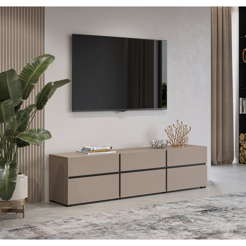 Nalene Unfinished Floating TV Stand for TVs up to 88"