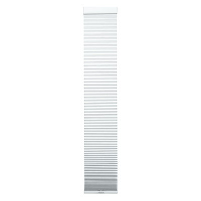 1.5" Cordless Blackout Cellular Sidelight Window Shade, 9" W x 72" H, White