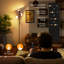 HOMCOM RGB Tree Floor Lamp Dimmable Touch Control 3 Rotatable Head Black