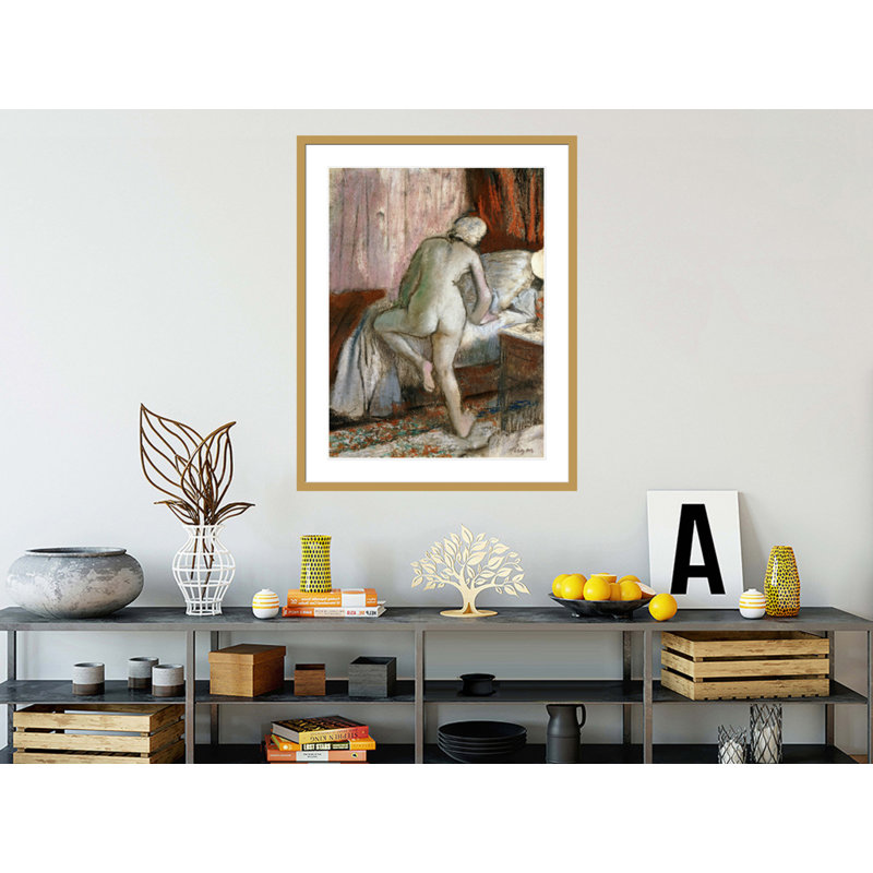 «Bedtime» par Edgar Degas - impression numérique sur estampe numérique, H 41,5 po x l 32,66 po