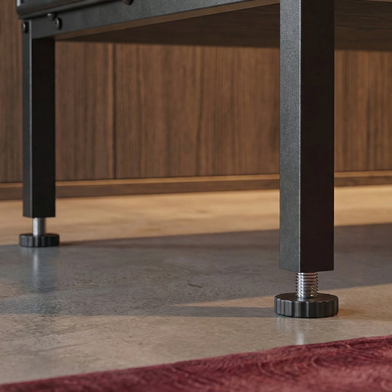 Buffet l 59 po avec portes en verre
