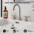 7.4" Modern Widespread Bathroom Sink Faucet 3 Hole, 2-Handle Bathroom Faucet With Drain Assembly-128879782