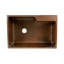 33" Hammered Copper Kitchen Single Basin Sink with Matching Drain and Accessories