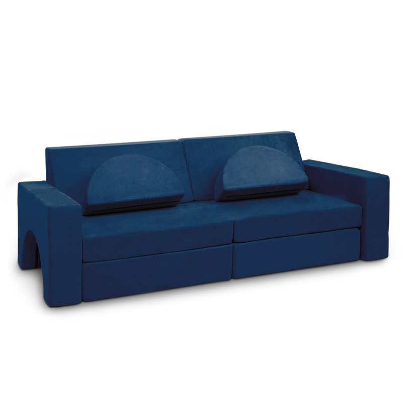 Canapé modulaire modulaire pour enfants 8 pièces, Bleu