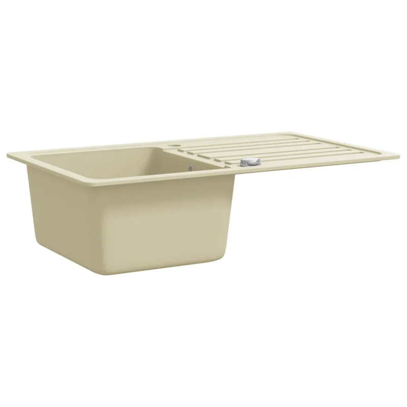 Belfry Kitchen Diego 460mm W Single Bowl Stone Kitchen Sink