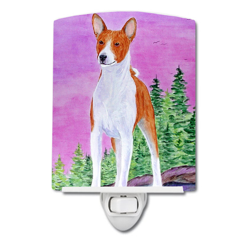 Éclairage de nuit en céramique basenji