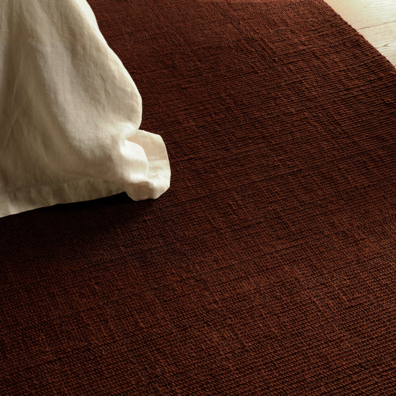 Tapis rouge uni fait à la main Barclay Butera par Club OBB05 , Rectangle 9 pi 6 po x 13 pi 6 po