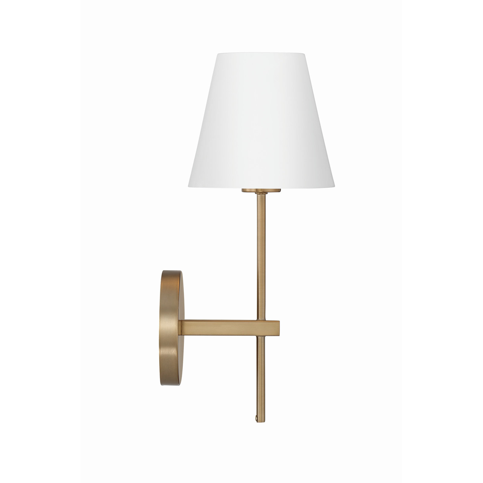 Coverton Single Light Wallchiere, Gold