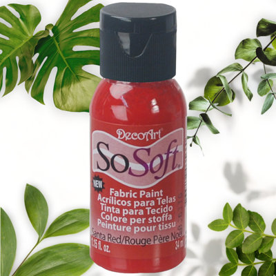 SoSoft Red Fabric Acrylic Paint 1oz