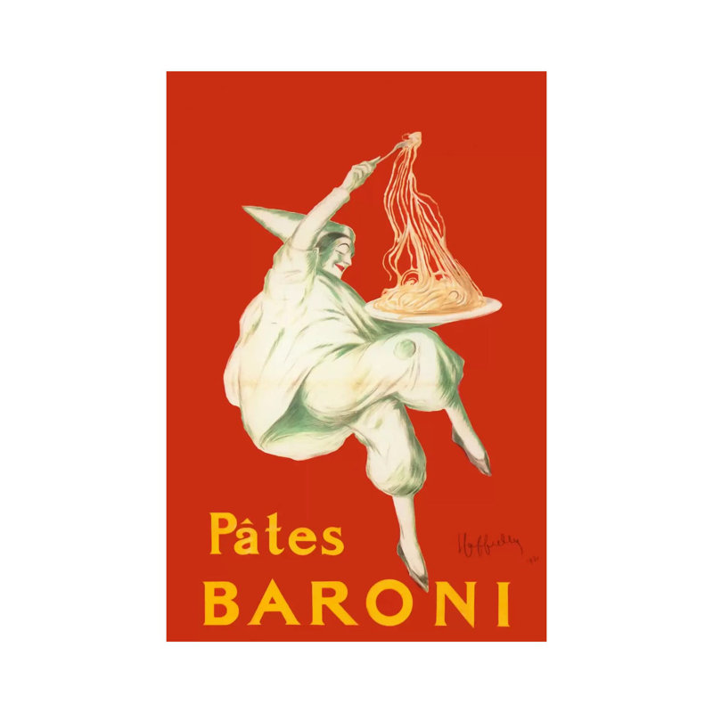 «Cappiello Pates Bari» par Vintage Apple Collection - impression d'art graphique, H 18 po x l 12 po x 1,5 po, Toile tendue