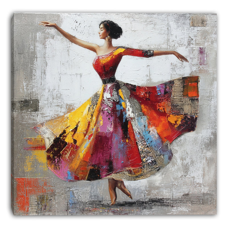 «Graceful Flamenco», art mural sur toile tendue