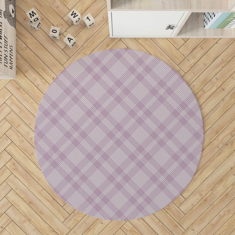 Tapis de jeu Lily Tartan, Rose