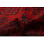 Tapis unique en laine noué à la main 3 pi 4 po x 5 pi nouvel âge en rouge / noir Ahnna