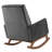 Kuhlmann Performance Velvet Rocking Chair In Light Grey-619724119