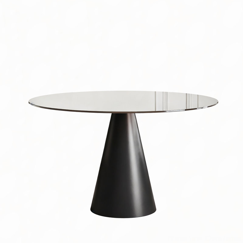 Table de salle à manger ronde en verre