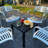 Iron Top End Table