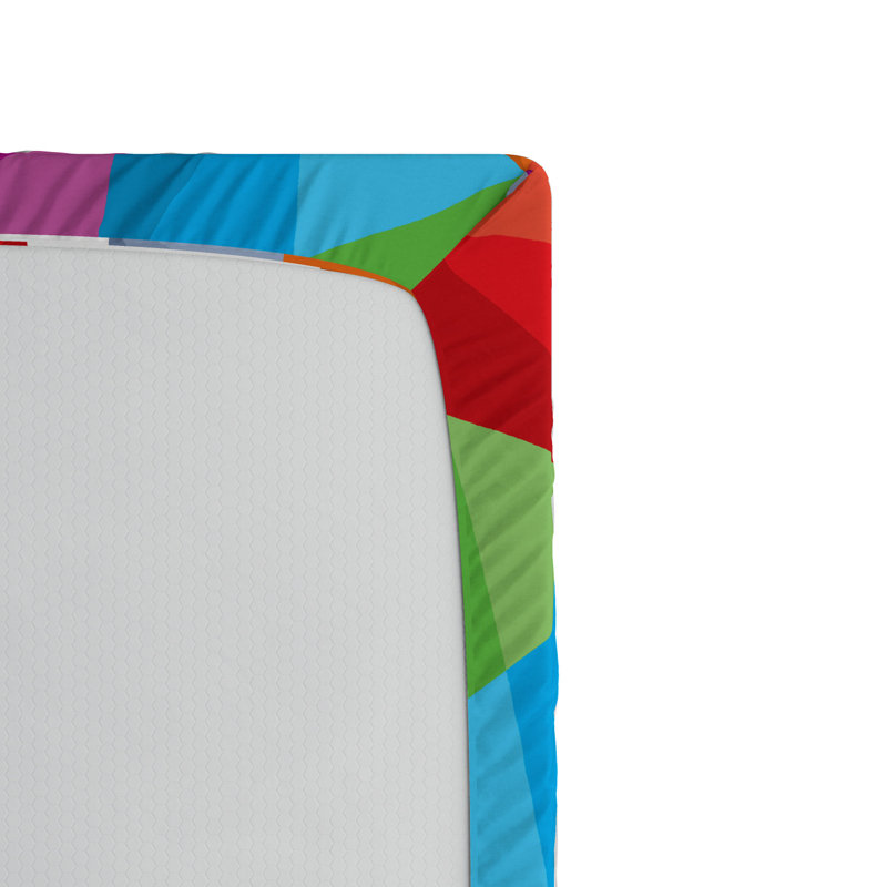 Microfiber Geometric Fitted Sheet, Full Fitted Sheet