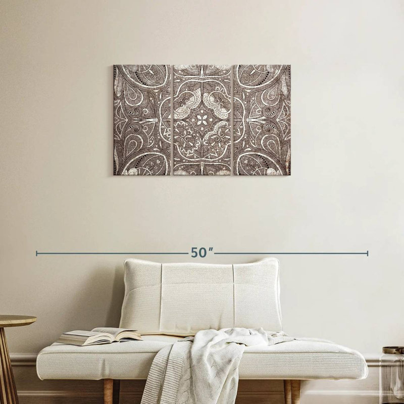 Mandala floral Kerner, H 20 po x l 33 po