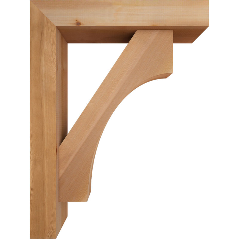 Support Westlake Block avec support décalé, 32 x 24, Cèdre rouge occidental de l 5 1/2 po (lisse)