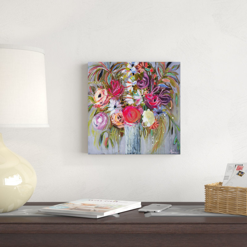 Floraison sous le soleil V, H 12 po x l 12 po