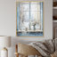 Blanc et bleu, minimalisme floral, fenêtres, charme IV - fenêtres de ferme, art mural